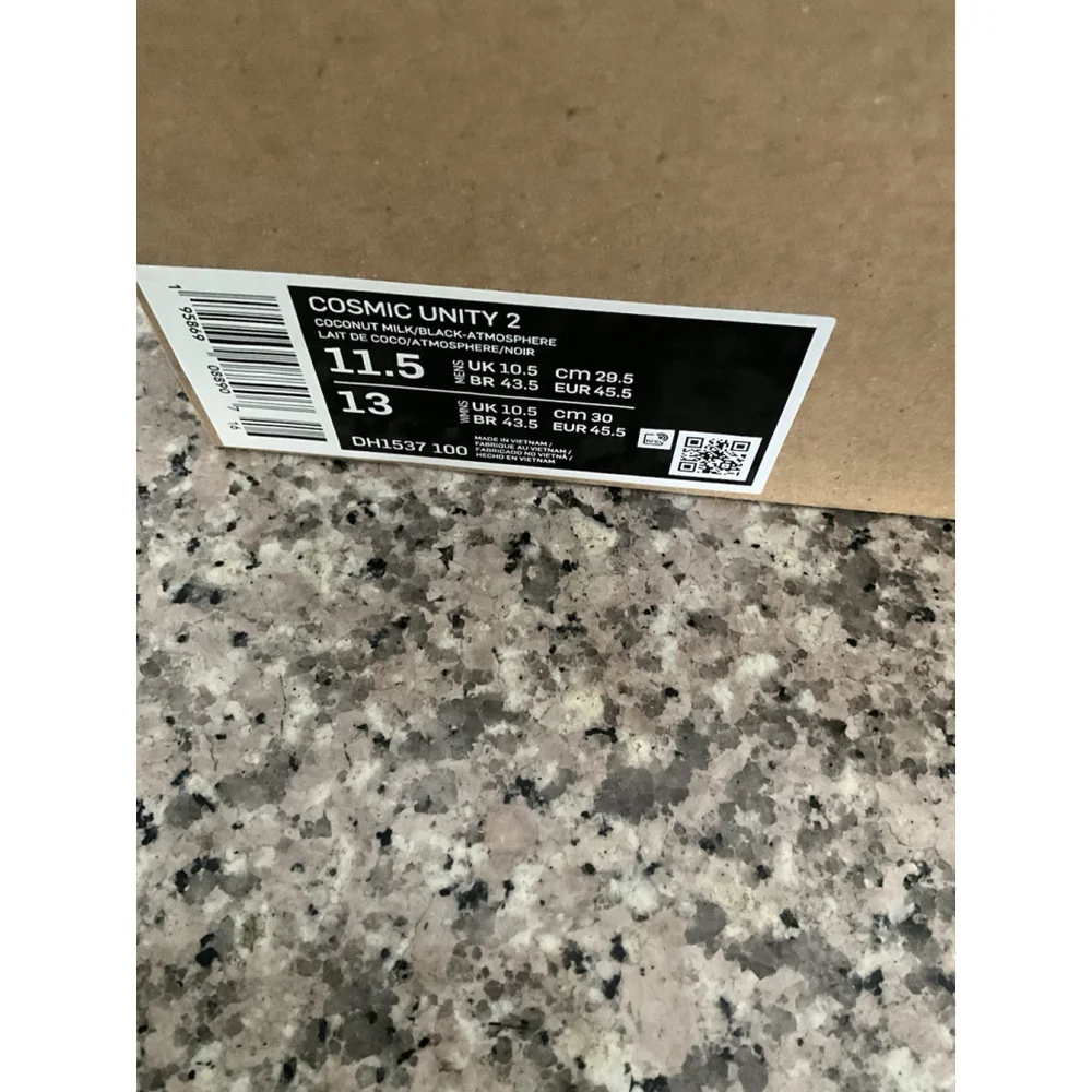 NIKE COSMIC UNITY 2 Basketball Shoes Size 11.5 Coconut Milk